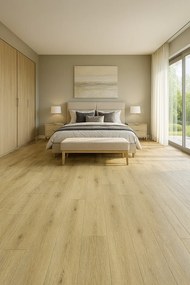 Beaulieu International Group, PVC podlaha - lino Domo 2155, na mieru, šíře 2m,4m, hnedá, bez podkladu, kuchyňa