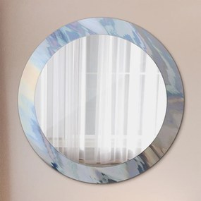 Okrúhle ozdobné zrkadlo Holografická textúra fi 70 cm