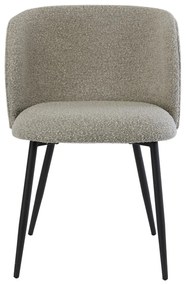 Sivé čalúnené jedálenské kreslo Elyna – Light &amp; Living