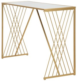 Konzolový stolík v zlatej farbe 40x120 cm Easy – Mauro Ferretti