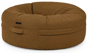 Hnedý sedací vak z textílie buklé Roll 135 – SLOWDOWN