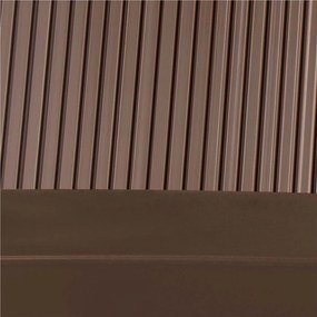 SPRINGOS Strecha, prístrešok na vchodové, balkónové a terasové dvere 120×80 cm – hnedá HA7473