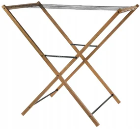 Erga Aurora Line, drevený vešiak na sušenie bielizne 95x62,5x90 cm na postavenie, hnedá-čierna, ERG-SEP-1003SEPSULUNA