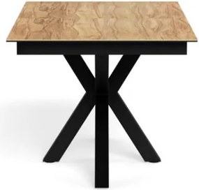 Jedálenský rozkladací stôl Heaven 168/210 cm dub divoký/čierny