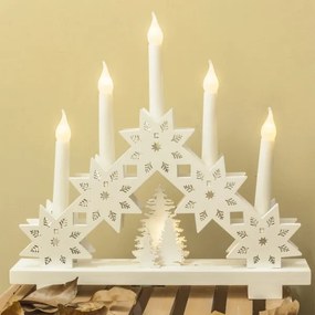 Brilagi - LED Vianočný svietnik 5xLED/2xAA