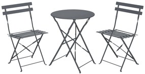 Livarno home Záhradná bistro súprava, 3-dielna (antracitová)  (100386189)