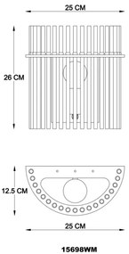Globo 15698WM - Nástenné svietidlo GORLEY 1xE27/60W/230V zlatá