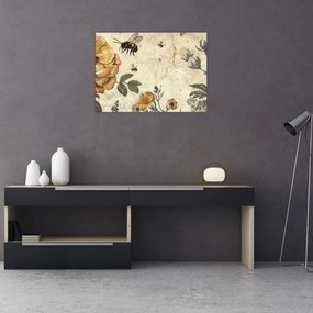 Obraz - Včelia lúka (70x50 cm)