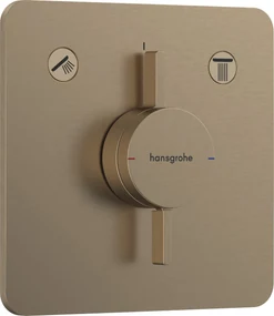 Hansgrohe DuoTurn Q, batéria pod omietku pre 2 spotrebiče, kartáčovaný bronz, HAN-75414140