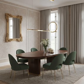 Toolight Toolight, LED závesné osvetlenie 100cm, 25W, 3000K, 2000lm, LHJ111-CP C, zlatá matná, OSW-50071