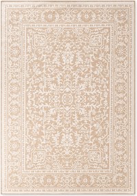 NORTHRUGS, Kusový koberec Duet Kona 106250 Beige/White - na von aj na doma, 160x230, béžová, chodba / predsieň