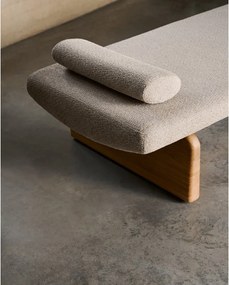 Béžová/v prírodnej farbe ženilková leňoška (variabilný roh) Topaz – Kave Home