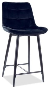 SIGNAL MEBLE Barová stolička CHIC VELVET H-2
