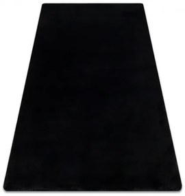 Koberec prateľný POSH Shaggy, plyšový, Hrubý, protišmykový, čierna Veľkosť: 120x160 cm
