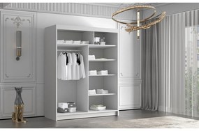 Šatníková skriňa FLAVIO IV 150 cm - čierna