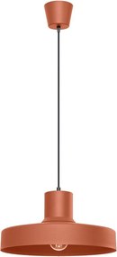 Oranžové závesné svietidlo s kovovým tienidlom Vito – Sollux