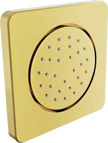 Mexen - podmietková sprchová tryska, štvorcová, 130x130 mm, zlatá, 79366-50