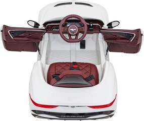 Ramiz Elektrické autíčko Bentley Bacalar pre deti biele + diaľkové ovládanie + EVA + LED audio + pomalý štart
