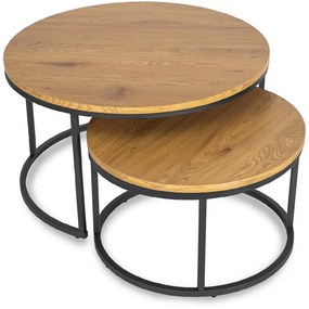 PROXIMA.store - Set konferenčných stolíkov DELIA VEĽKOSŤ: MAXI
