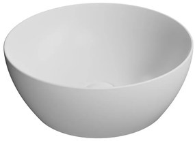 GSI GSI, PURA keramické umývadlo na dosku, priemer 42 cm, biela matná, 885109