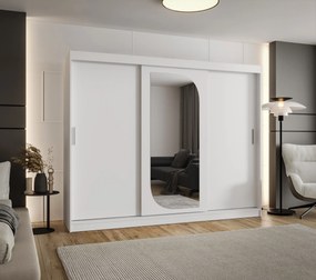 Šatníková skriňa 250 cm Lulu (biela). Akcia -20%. Vlastná spoľahlivá doprava až k Vám domov. 1125986