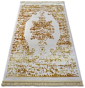 Luxusný kusový koberec akryl Bond žltý 80x300cm