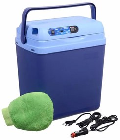 Chladiaci box s displejom 48W/230/12V 25 l modrý