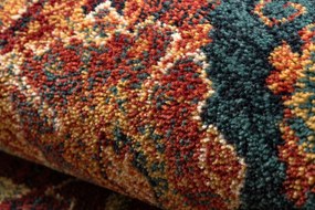 Vlnený koberec OMEGA Torino orientálny, rubínovo - červený