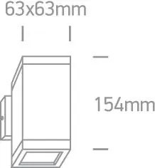 Vonkajšie nástenné svietidlo ONE LIGHT ext. nástenné svietidlo  67130A/G