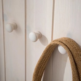 Biela predsieňová zostava z borovicového dreva 60x120x25 cm Anita – Støraa