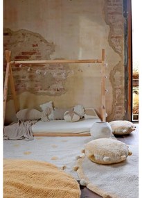 Okrovožltý krémový prateľný ručne tkaný bavlnený detský koberec 120x160 cm Hippy Dots Honey – Lorena Canals