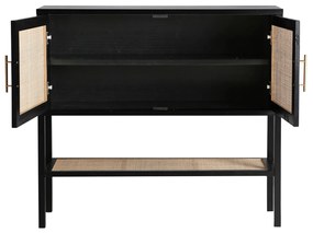 Konzolový stolík lieben 110 x 30 cm čierny MUZZA