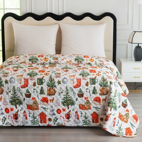 Prehoz na posteľ FESTIVE MAGIC, farebný Rozmer: 170 x 210 cm