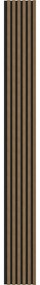 Mexen Lam-B, akustické stenové lamely 275 × 30 cm, HDF doska 4 mm, technická dyha, orech prírodný, S100-275307-3015-016