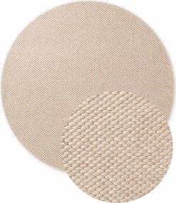ELLE Decoration, Kusový koberec Lyon Beans 106315 Natural Beige kruh z kolekcie Elle, 200x200 (priemer) kruh, béžová, obývacia izba