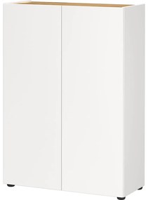 Biela skrinka v dekore duba 74x105x33 cm Alviano – Germania