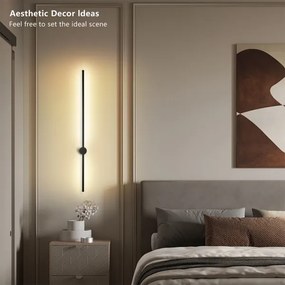 Brilagi - LED vonkajšie nástenné svietidlo AURA LED/20W/230V 3000K IP54 čierna