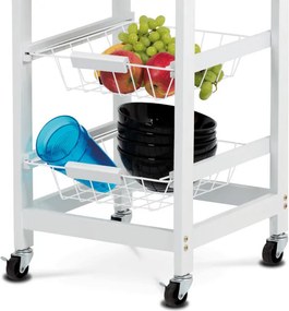 Servírovací stolík biely DR-043