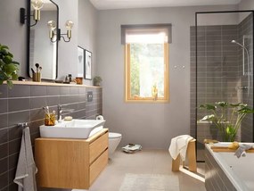 Hansgrohe Rebris E, umývadlová batéria 110 s kovovou odtokovou súpravou s tiahlom, CoolStart, chrómová, 72551000