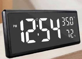 Verk 27452 Multifunkčné digitálne hodiny s teplomerom čiernej