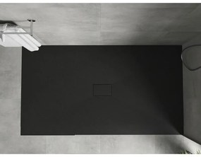 Mexen Hugo, SMC obdĺžniková sprchová vanička 150 x 100 cm, čierna matná, 42701015