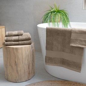 Goldea bambusový uterák/osuška - sivohnedý 30 x 50 cm