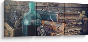 Obraz - Stolík apatykárky (s hodinami) (90x30 cm)