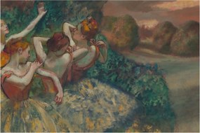 Obraz - Edgar Degas, Four Dancers, reprodukcia (90x60 cm)