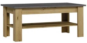 Konferečný stolík XL ST - dub/artisan/sivá