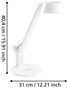 Eglo 99831 - LED Stmievateľná dotyková stolná lampa BANDERALO LED/4,8W/230V biela