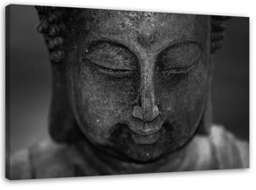 Obraz na plátně Hlava meditujícího Buddhy - 100x70 cm
