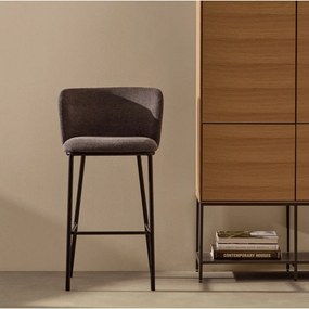 Tmavosivá barová stolička 102 cm Ciselia – Kave Home