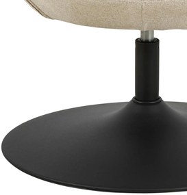 Otočné designové křeslo Center béžové/černé