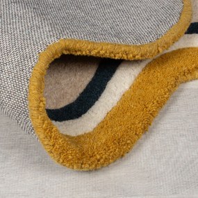 Flair Rugs, Kusový koberec Wool Scallop Leo Border Multi, 160x230, viacfarebná, obývacia izba